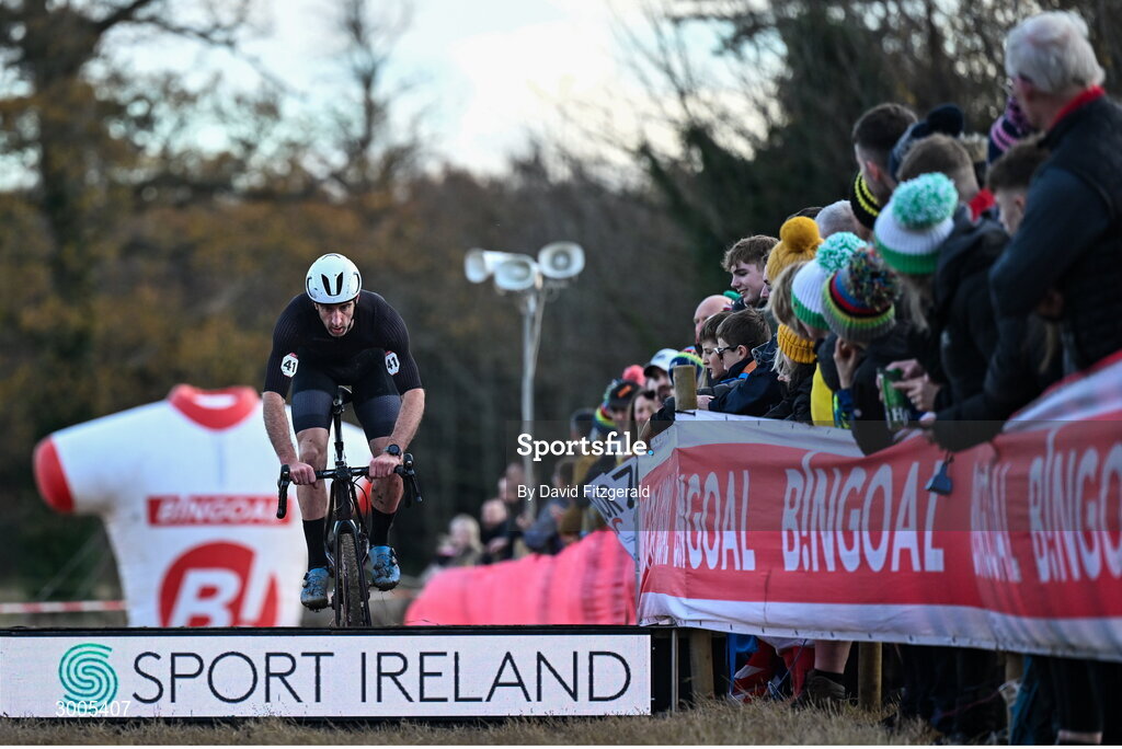 1 December 2024; Paul O'Reilly of Ireland during the Men's Elite race at the UCI Cyclo-cross World Cup on the Sport Ireland Campus in Dublin. Photo by David Fitzgerald/Sportsfile