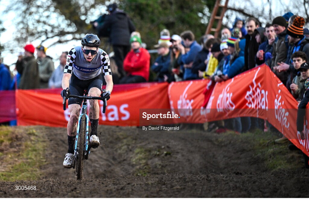 1 December 2024; Richard Barry of Ireland during the Men's Elite race at the UCI Cyclo-cross World Cup on the Sport Ireland Campus in Dublin. Photo by David Fitzgerald/Sportsfile