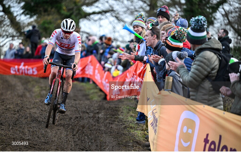 1 December 2024; Cameron Mason of Great Britain during the Men's Elite race at the UCI Cyclo-cross World Cup on the Sport Ireland Campus in Dublin. Photo by David Fitzgerald/Sportsfile