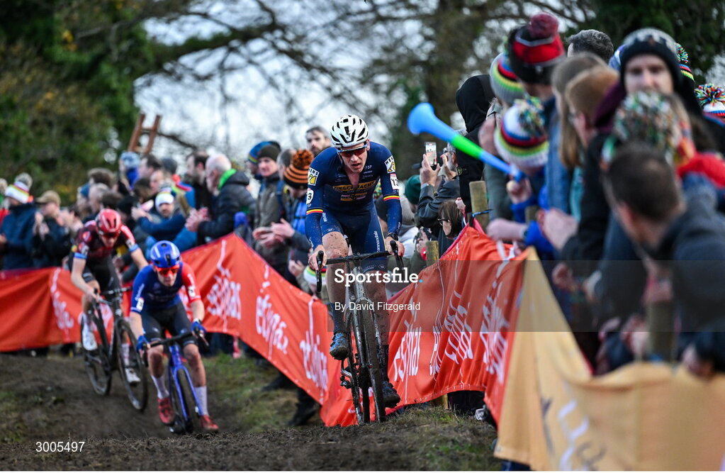 1 December 2024; Toon Erts of Belgium during the Men's Elite race at the UCI Cyclo-cross World Cup on the Sport Ireland Campus in Dublin. Photo by David Fitzgerald/Sportsfile