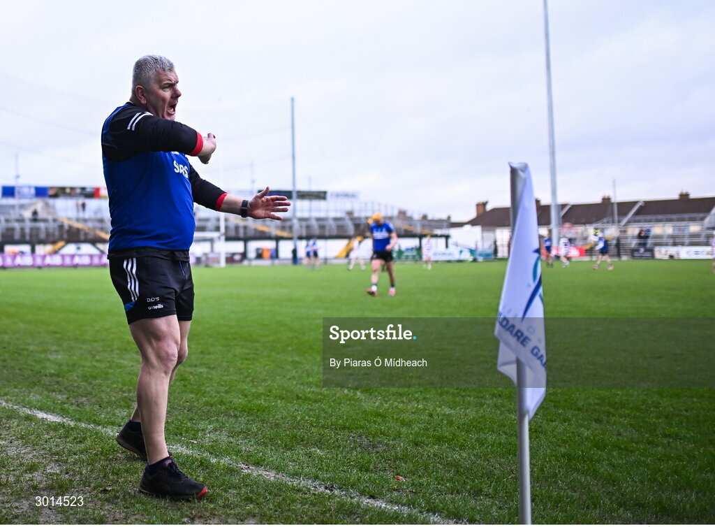 15 December 2024; Sarsfields selector Diarmuid O'Sullivan during the AIB GAA Hurling All-Ireland Senior Club Championship semi-final match between Sarsfields of Cork and Slaughtneil of Derry at Cedral St Conleth's Park in Newbridge, Kildare. Photo by Piaras Ó Mídheach/Sportsfile