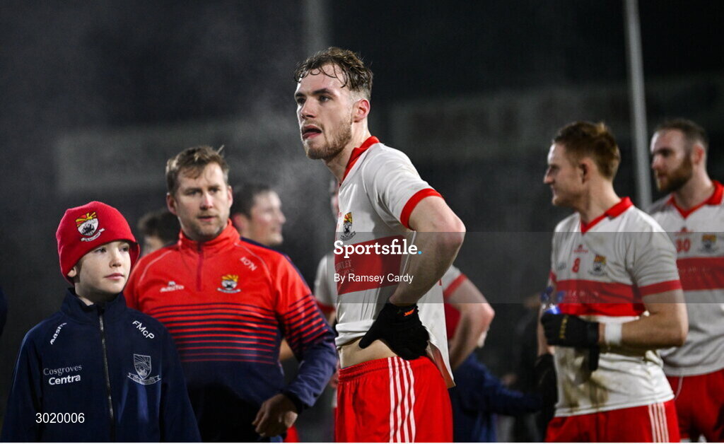 11 January 2025; Ross Doherty of Coolera-Strandhill after his side's defeat in the AIB GAA Football All-Ireland Senior Club Championship semi-final match between Coolera-Strandhill and Cuala at Kingspan Breffni Park in Cavan. Photo by Ramsey Cardy/Sportsfile