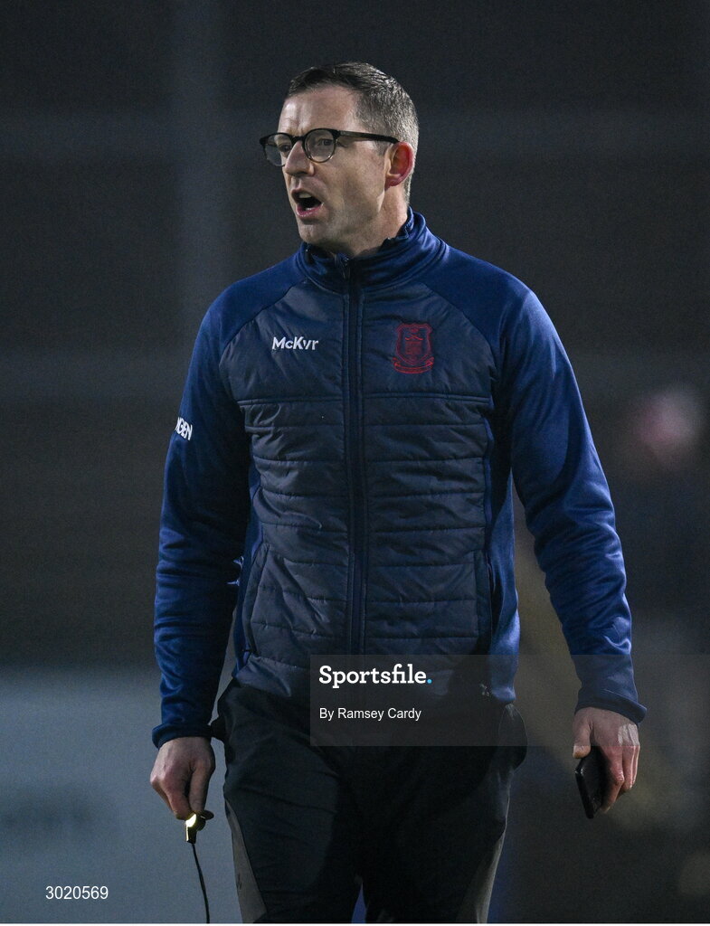 11 January 2025; Cuala manager Austin O'Malley during the AIB GAA Football All-Ireland Senior Club Championship semi-final match between Coolera-Strandhill and Cuala at Kingspan Breffni Park in Cavan. Photo by Ramsey Cardy/Sportsfile