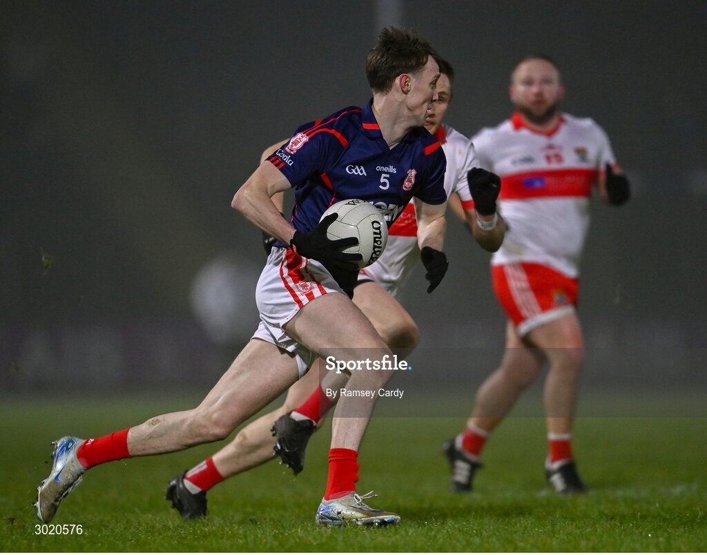 11 January 2025; Eoin Kennedy of Cuala during the AIB GAA Football All-Ireland Senior Club Championship semi-final match between Coolera-Strandhill and Cuala at Kingspan Breffni Park in Cavan. Photo by Ramsey Cardy/Sportsfile