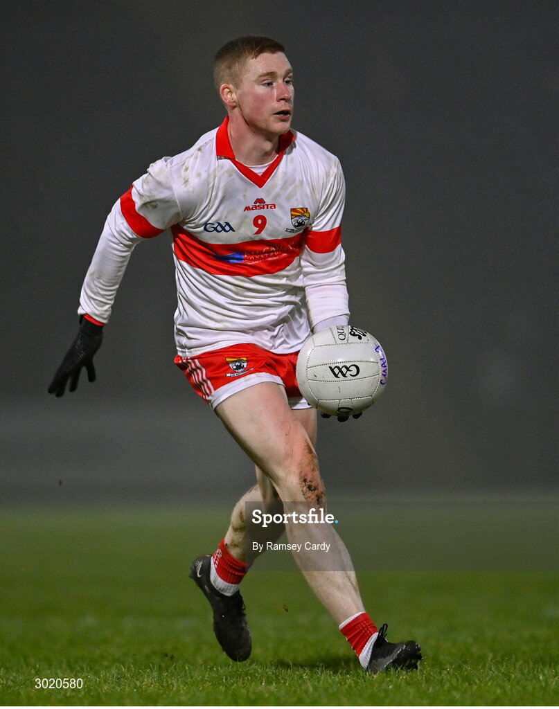 11 January 2025; Peter Laffey of Coolera-Strandhill during the AIB GAA Football All-Ireland Senior Club Championship semi-final match between Coolera-Strandhill and Cuala at Kingspan Breffni Park in Cavan. Photo by Ramsey Cardy/Sportsfile