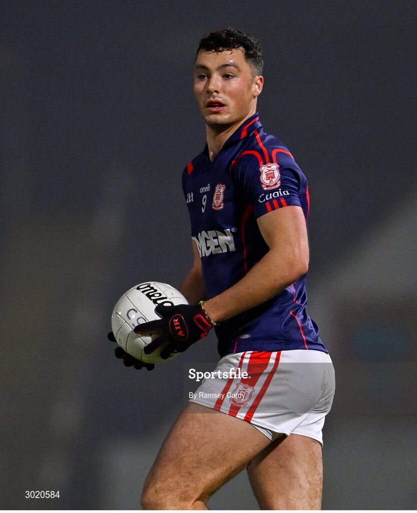 11 January 2025; Peter Duffy of Cuala during the AIB GAA Football All-Ireland Senior Club Championship semi-final match between Coolera-Strandhill and Cuala at Kingspan Breffni Park in Cavan. Photo by Ramsey Cardy/Sportsfile