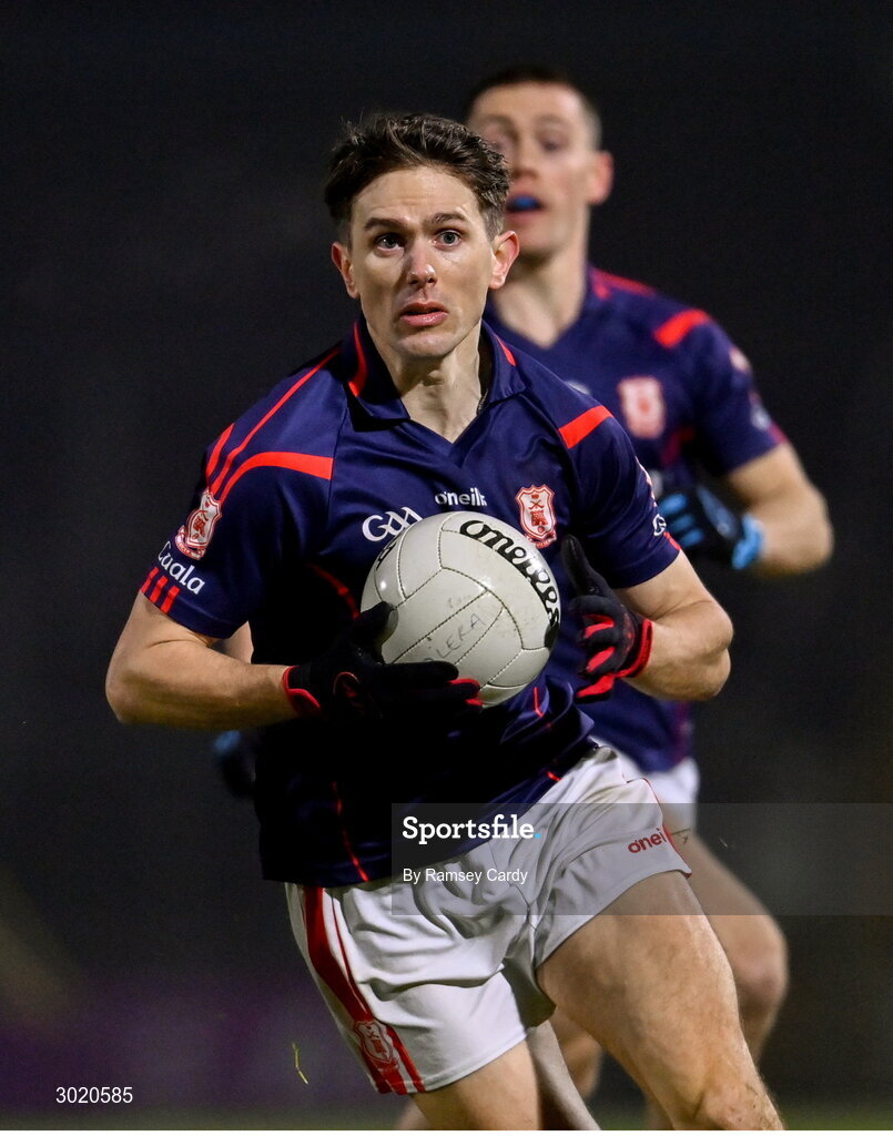 11 January 2025; Michael Fitzsimons of Cuala during the AIB GAA Football All-Ireland Senior Club Championship semi-final match between Coolera-Strandhill and Cuala at Kingspan Breffni Park in Cavan. Photo by Ramsey Cardy/Sportsfile