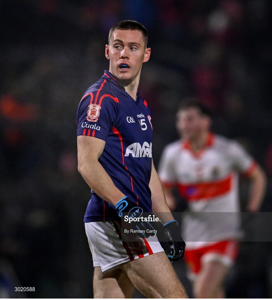 11 January 2025; Con O'Callaghan of Cuala during the AIB GAA Football All-Ireland Senior Club Championship semi-final match between Coolera-Strandhill and Cuala at Kingspan Breffni Park in Cavan. Photo by Ramsey Cardy/Sportsfile