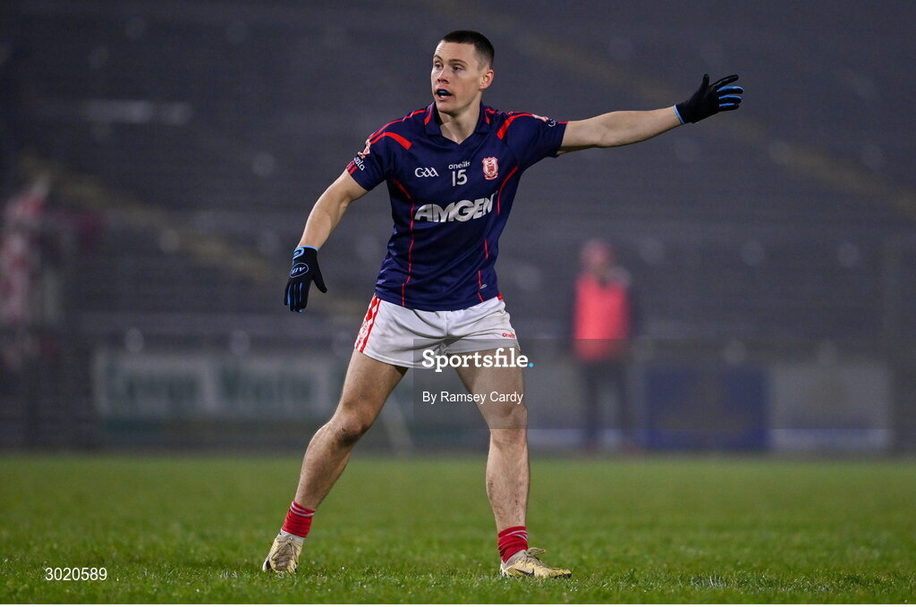 11 January 2025; Con O'Callaghan of Cuala during the AIB GAA Football All-Ireland Senior Club Championship semi-final match between Coolera-Strandhill and Cuala at Kingspan Breffni Park in Cavan. Photo by Ramsey Cardy/Sportsfile