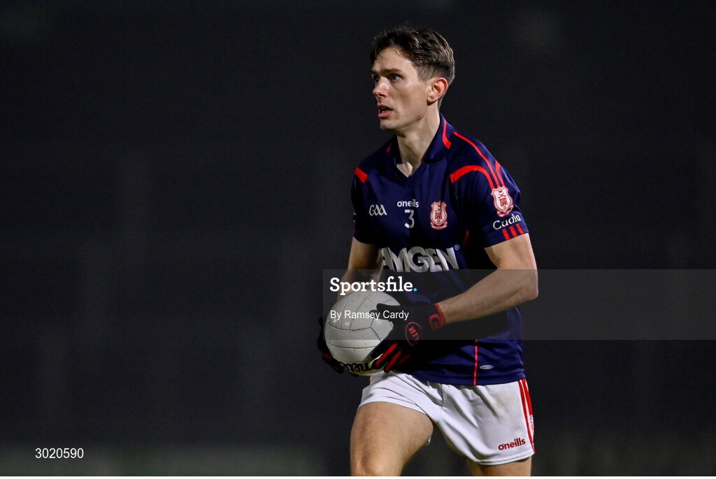 11 January 2025; Michael Fitzsimons of Cuala during the AIB GAA Football All-Ireland Senior Club Championship semi-final match between Coolera-Strandhill and Cuala at Kingspan Breffni Park in Cavan. Photo by Ramsey Cardy/Sportsfile