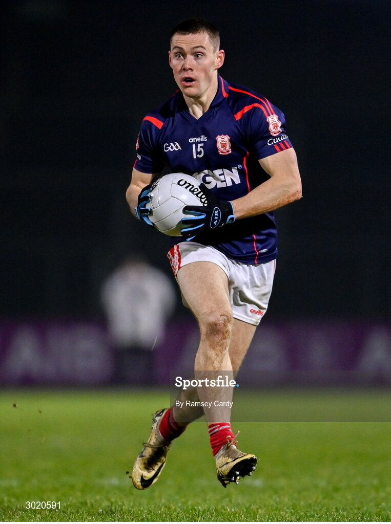 11 January 2025; Con O'Callaghan of Cuala during the AIB GAA Football All-Ireland Senior Club Championship semi-final match between Coolera-Strandhill and Cuala at Kingspan Breffni Park in Cavan. Photo by Ramsey Cardy/Sportsfile