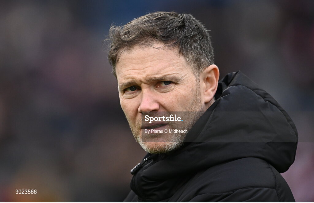 19 January 2025; Errigal Ciarán manager Enda McGinley before the AIB GAA Football All-Ireland Senior Club Championship final match between Cuala and Errigal Ciarán at Croke Park in Dublin. Photo by Piaras Ó Mídheach/Sportsfile