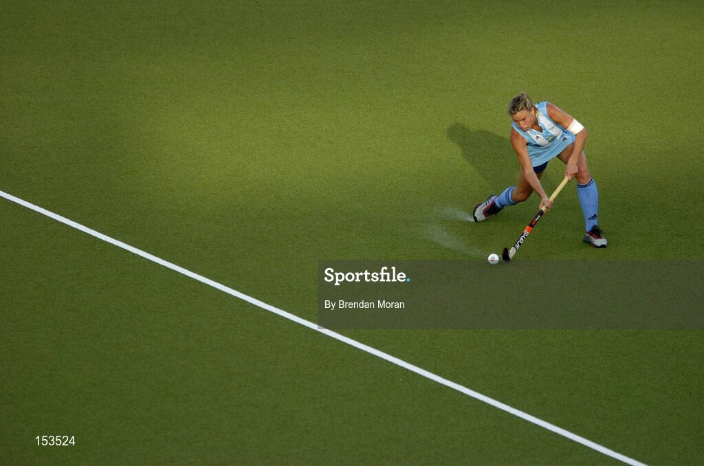 26 August 2004; Ayelen Iara Stepnik, Argentina. Bronze Medal Match, Argentina v China, Olympic Hockey Centre, Helliniko Sports Complex. Games of the XXVIII Olympiad, Athens Summer Olympics Games 2004, Athens, Greece. Picture credit; Brendan Moran / SPORTSFILE