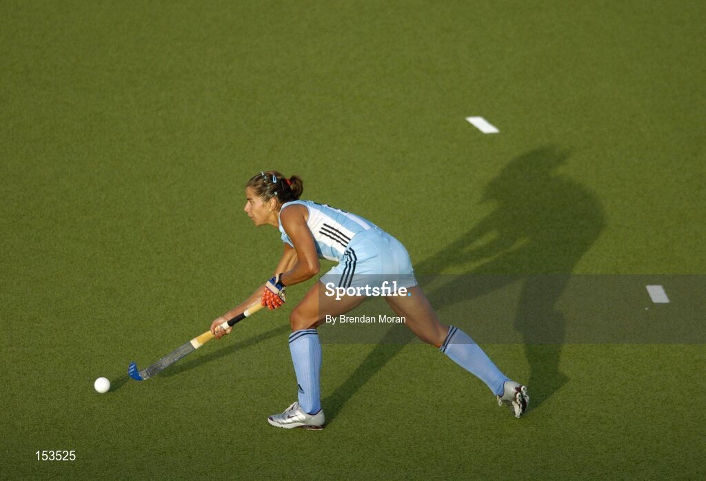 26 August 2004; Maria Rognoni, Argentina. Bronze Medal Match, Argentina v China, Olympic Hockey Centre, Helliniko Sports Complex. Games of the XXVIII Olympiad, Athens Summer Olympics Games 2004, Athens, Greece. Picture credit; Brendan Moran / SPORTSFILE