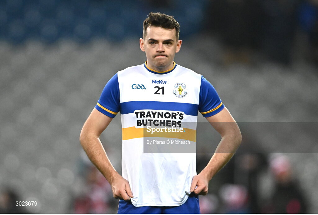 19 January 2025; Eoin Kelly of Errigal Ciarán after defeat in the AIB GAA Football All-Ireland Senior Club Championship final match between Cuala and Errigal Ciarán at Croke Park in Dublin. Photo by Piaras Ó Mídheach/Sportsfile