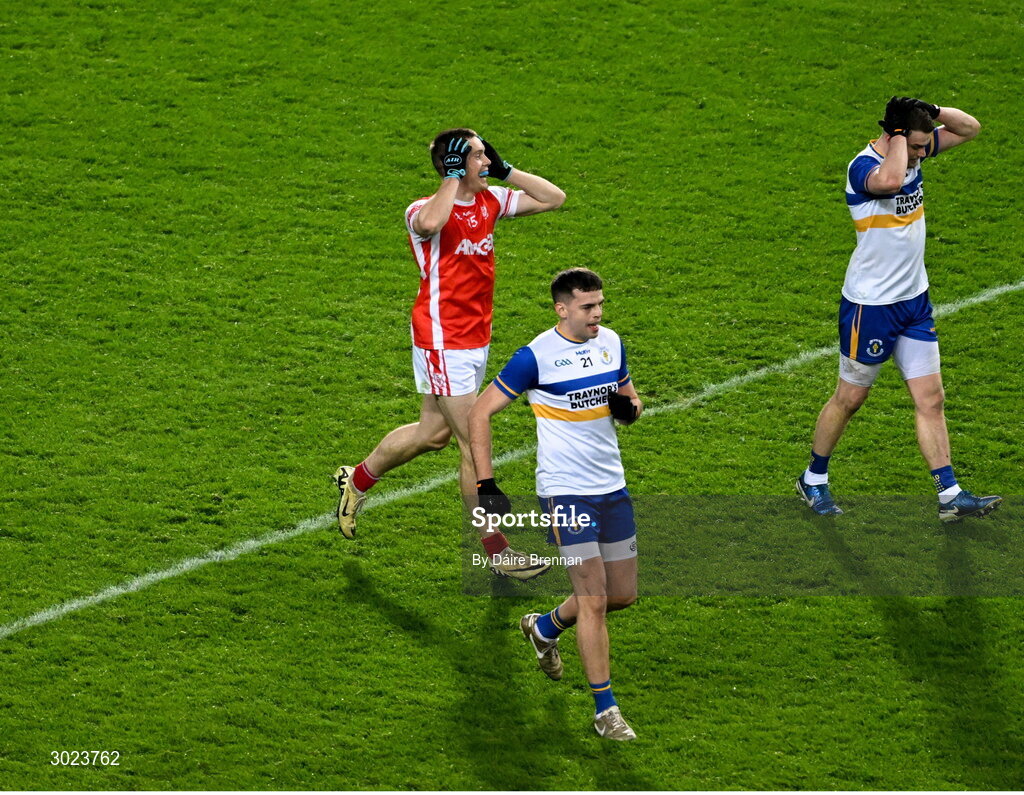 19 January 2025; Con O'Callaghan of Cuala celebrates after the AIB GAA Football All-Ireland Senior Club Championship final match between Cuala and Errigal Ciarán at Croke Park in Dublin. Photo by Daire Brennan/Sportsfile