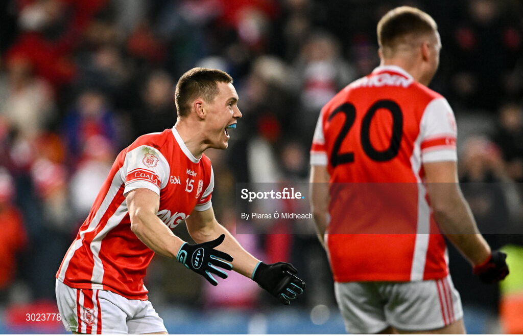 19 January 2025; Con O'Callaghan of Cuala celebrates after his side's victory in the AIB GAA Football All-Ireland Senior Club Championship final match between Cuala and Errigal Ciarán at Croke Park in Dublin. Photo by Piaras Ó Mídheach/Sportsfile