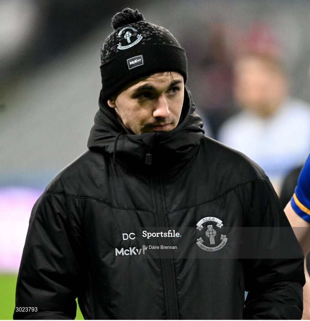 19 January 2025; Dejected Errigal Ciarán captain Darragh Canavan after the AIB GAA Football All-Ireland Senior Club Championship final match between Cuala and Errigal Ciarán at Croke Park in Dublin. Photo by Daire Brennan/Sportsfile