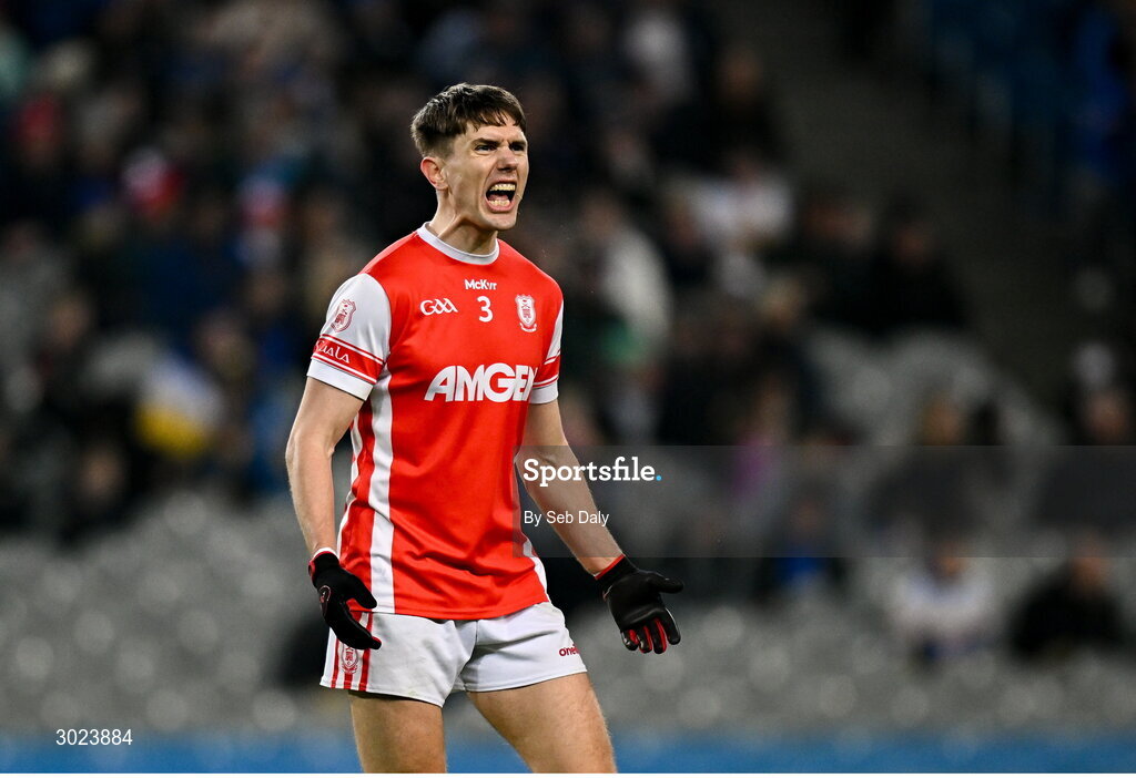 19 January 2025; Michael Fitzsimons of Cuala during the AIB GAA Football All-Ireland Senior Club Championship final match between Cuala and Errigal Ciarán at Croke Park in Dublin. Photo by Seb Daly/Sportsfile