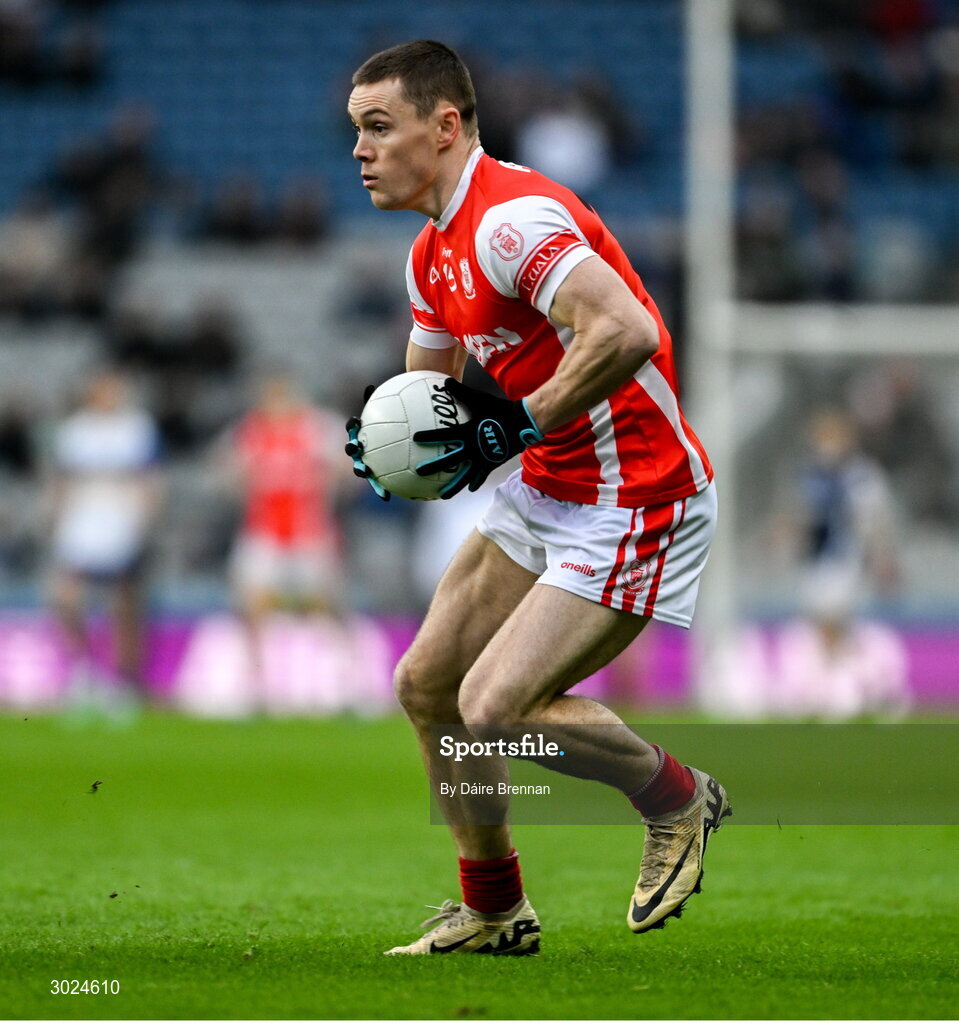 19 January 2025; Con O'Callaghan of Cuala during the AIB GAA Football All-Ireland Senior Club Championship final match between Cuala and Errigal Ciarán at Croke Park in Dublin. Photo by Daire Brennan/Sportsfile