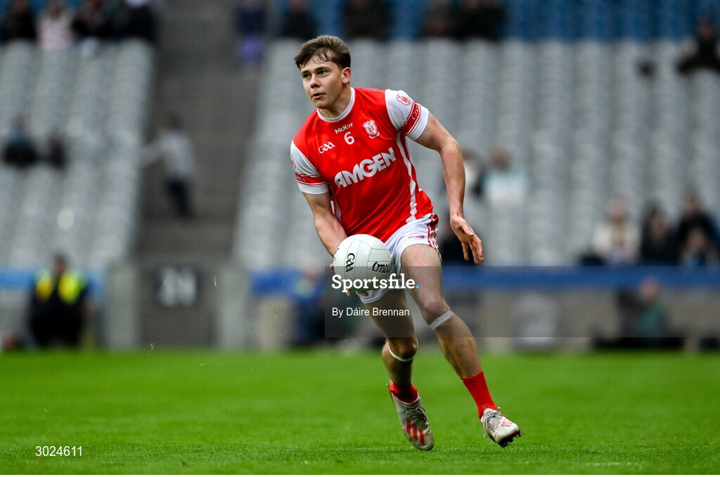 19 January 2025; Charlie McMorrow of Cuala during the AIB GAA Football All-Ireland Senior Club Championship final match between Cuala and Errigal Ciarán at Croke Park in Dublin. Photo by Daire Brennan/Sportsfile