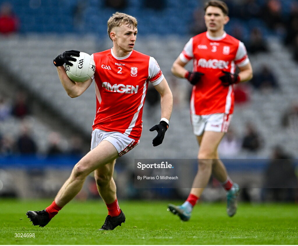 19 January 2025; Danny Conroy of Cuala during the AIB GAA Football All-Ireland Senior Club Championship final match between Cuala and Errigal Ciarán at Croke Park in Dublin. Photo by Piaras Ó Mídheach/Sportsfile