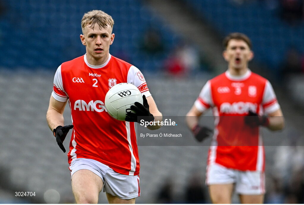19 January 2025; Danny Conroy of Cuala during the AIB GAA Football All-Ireland Senior Club Championship final match between Cuala and Errigal Ciarán at Croke Park in Dublin. Photo by Piaras Ó Mídheach/Sportsfile