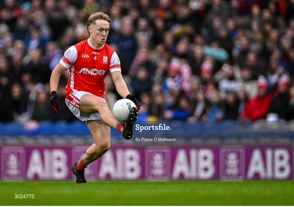 19 January 2025; Eoghan O'Callaghan of Cuala during the AIB GAA Football All-Ireland Senior Club Championship final match between Cuala and Errigal Ciarán at Croke Park in Dublin. Photo by Piaras Ó Mídheach/Sportsfile