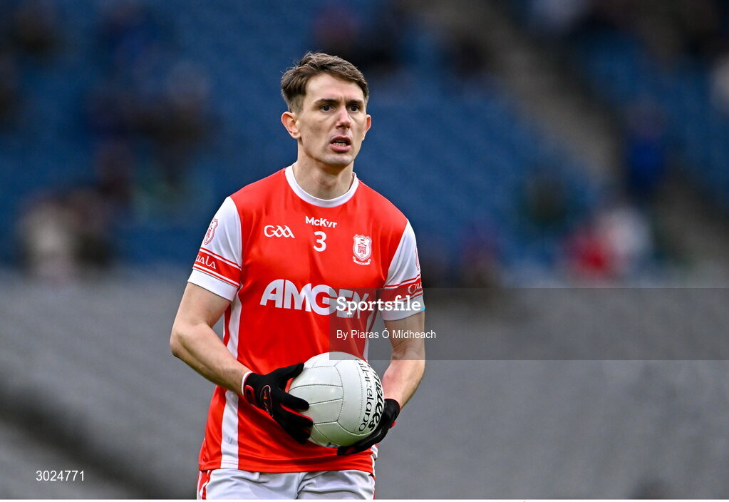 19 January 2025; Michael Fitzsimons of Cuala during the AIB GAA Football All-Ireland Senior Club Championship final match between Cuala and Errigal Ciarán at Croke Park in Dublin. Photo by Piaras Ó Mídheach/Sportsfile