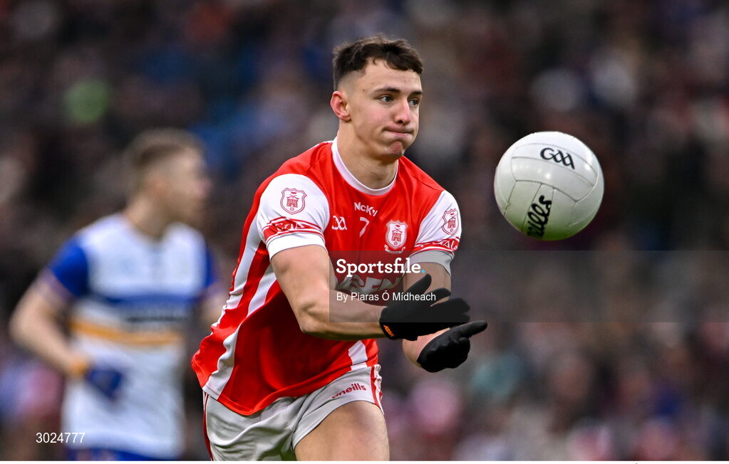 19 January 2025; David O'Dowd of Cuala during the AIB GAA Football All-Ireland Senior Club Championship final match between Cuala and Errigal Ciarán at Croke Park in Dublin. Photo by Piaras Ó Mídheach/Sportsfile