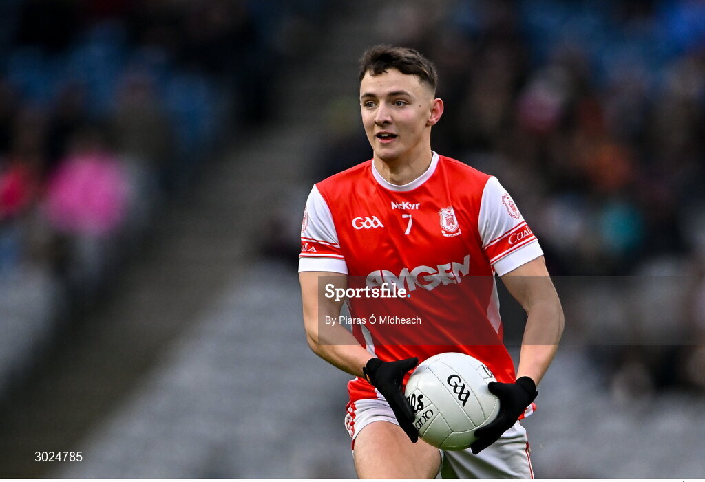 19 January 2025; David O'Dowd of Cuala during the AIB GAA Football All-Ireland Senior Club Championship final match between Cuala and Errigal Ciarán at Croke Park in Dublin. Photo by Piaras Ó Mídheach/Sportsfile