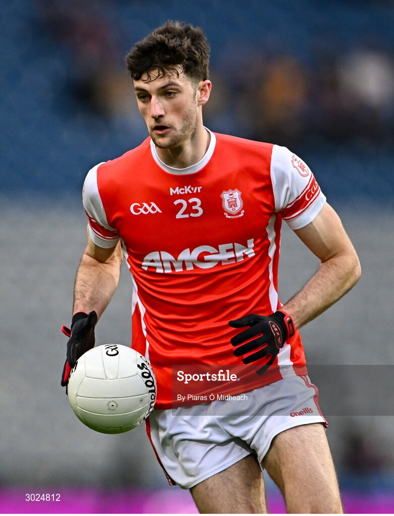 19 January 2025; Cillian Dunne of Cuala during the AIB GAA Football All-Ireland Senior Club Championship final match between Cuala and Errigal Ciarán at Croke Park in Dublin. Photo by Piaras Ó Mídheach/Sportsfile