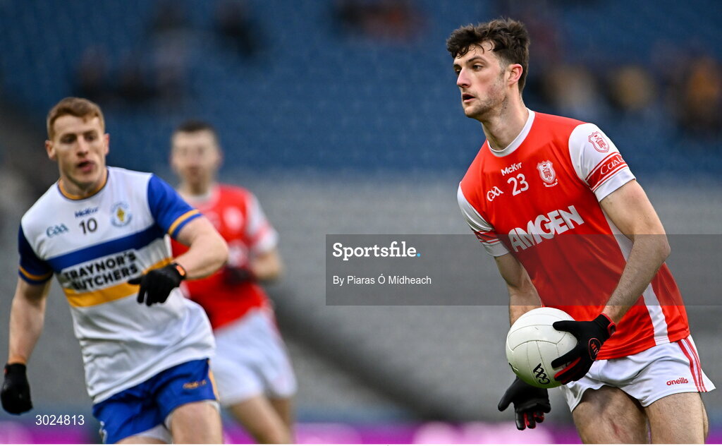 19 January 2025; Cillian Dunne of Cuala during the AIB GAA Football All-Ireland Senior Club Championship final match between Cuala and Errigal Ciarán at Croke Park in Dublin. Photo by Piaras Ó Mídheach/Sportsfile