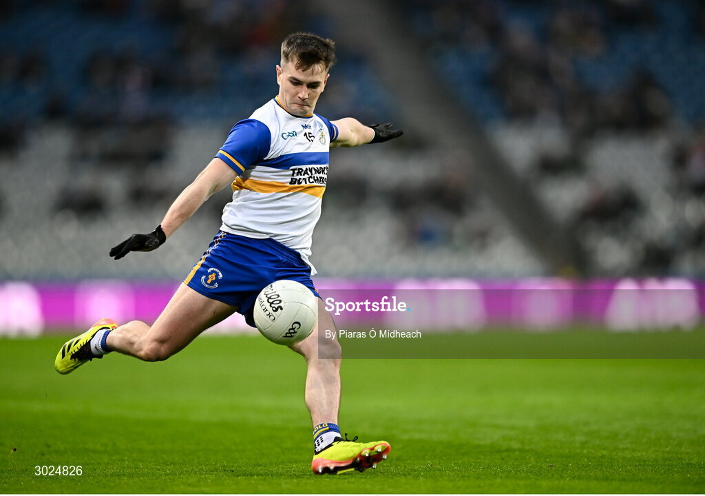 19 January 2025; Ruairí Canavan of Errigal Ciarán during the AIB GAA Football All-Ireland Senior Club Championship final match between Cuala and Errigal Ciarán at Croke Park in Dublin. Photo by Piaras Ó Mídheach/Sportsfile