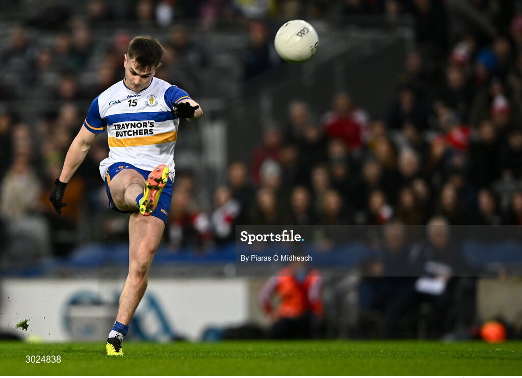 19 January 2025; Ruairí Canavan of Errigal Ciarán during the AIB GAA Football All-Ireland Senior Club Championship final match between Cuala and Errigal Ciarán at Croke Park in Dublin. Photo by Piaras Ó Mídheach/Sportsfile