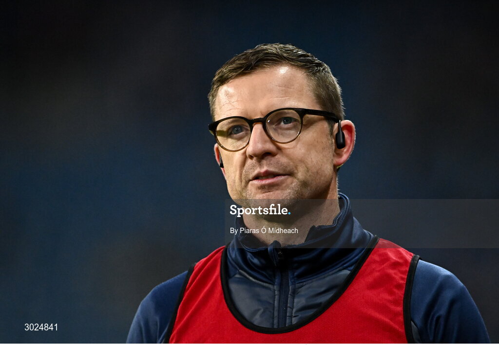 19 January 2025; Cuala manager Austin O'Malley during the AIB GAA Football All-Ireland Senior Club Championship final match between Cuala and Errigal Ciarán at Croke Park in Dublin. Photo by Piaras Ó Mídheach/Sportsfile