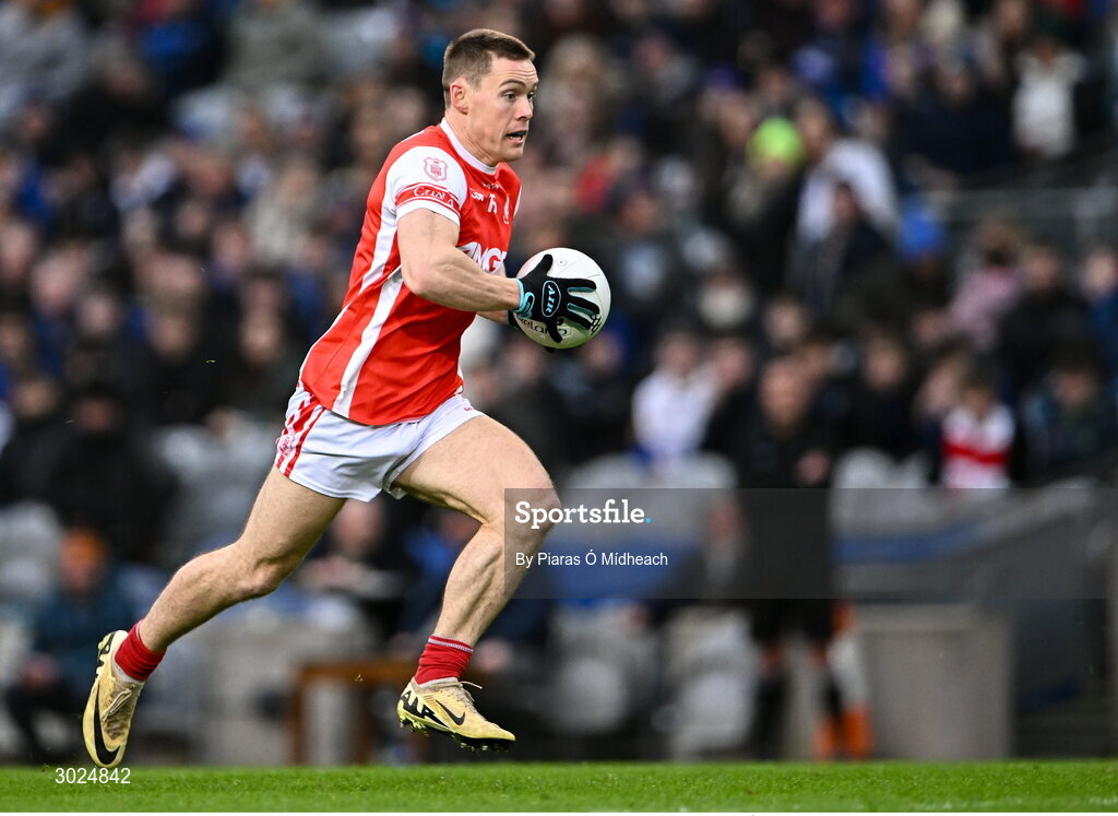 19 January 2025; Con O'Callaghan of Cuala during the AIB GAA Football All-Ireland Senior Club Championship final match between Cuala and Errigal Ciarán at Croke Park in Dublin. Photo by Piaras Ó Mídheach/Sportsfile