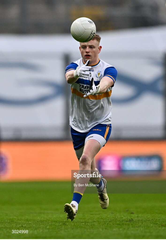 19 January 2025; Peter Og McCartan of Errigal Ciarán during the AIB GAA Football All-Ireland Senior Club Championship final match between Cuala and Errigal Ciarán at Croke Park in Dublin. Photo by Ben McShane/Sportsfile