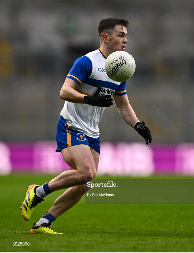 19 January 2025; Ruairi Canavan of Errigal Ciarán during the AIB GAA Football All-Ireland Senior Club Championship final match between Cuala and Errigal Ciarán at Croke Park in Dublin. Photo by Ben McShane/Sportsfile