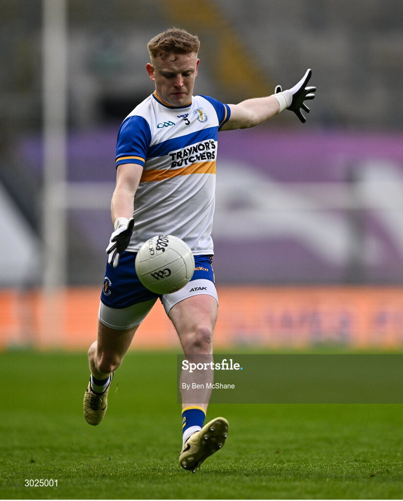 19 January 2025; Peter Og McCartan of Errigal Ciarán during the AIB GAA Football All-Ireland Senior Club Championship final match between Cuala and Errigal Ciarán at Croke Park in Dublin. Photo by Ben McShane/Sportsfile
