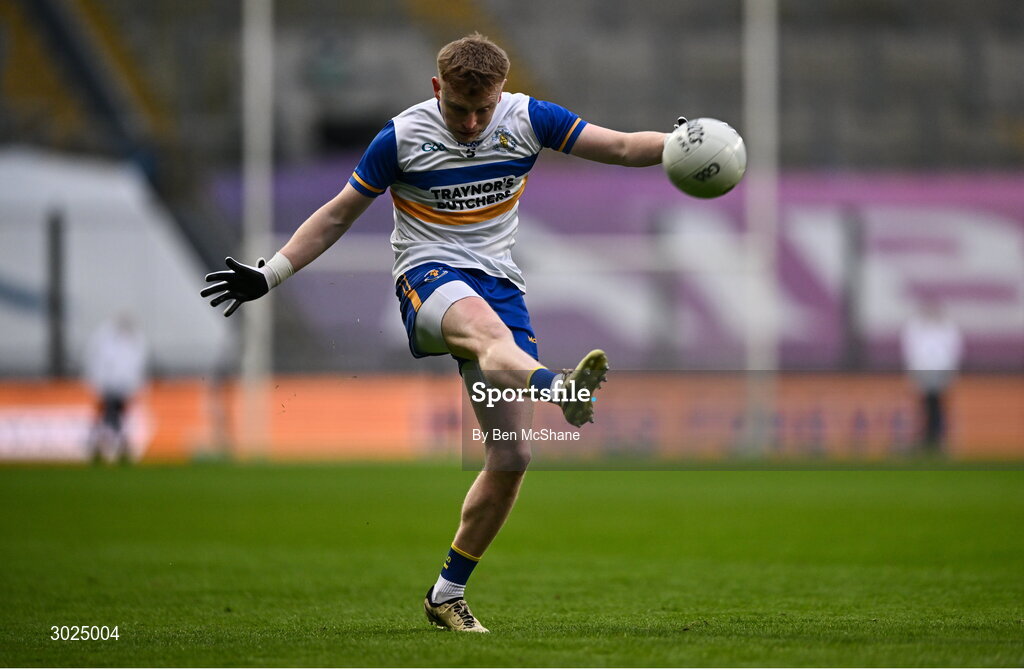 19 January 2025; Peter Og McCartan of Errigal Ciarán during the AIB GAA Football All-Ireland Senior Club Championship final match between Cuala and Errigal Ciarán at Croke Park in Dublin. Photo by Ben McShane/Sportsfile