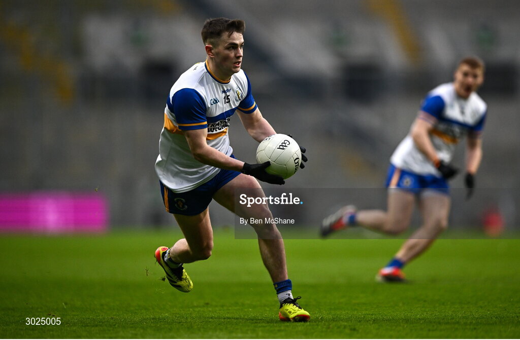 19 January 2025; Ruairi Canavan of Errigal Ciarán during the AIB GAA Football All-Ireland Senior Club Championship final match between Cuala and Errigal Ciarán at Croke Park in Dublin. Photo by Ben McShane/Sportsfile