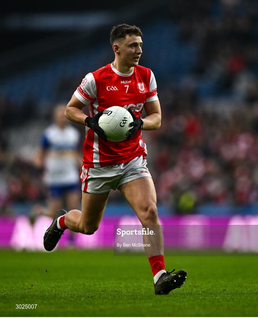 19 January 2025; David O'Dowd of Cuala during the AIB GAA Football All-Ireland Senior Club Championship final match between Cuala and Errigal Ciarán at Croke Park in Dublin. Photo by Ben McShane/Sportsfile