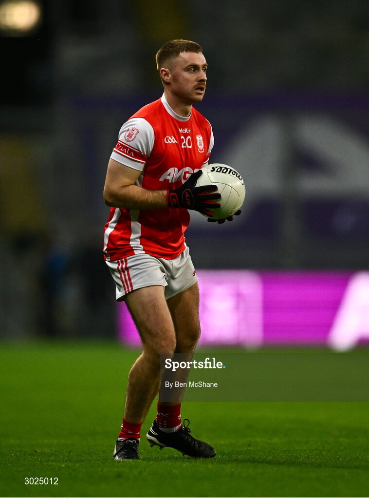 19 January 2025; Cathal Ó Giolláin of Cuala during the AIB GAA Football All-Ireland Senior Club Championship final match between Cuala and Errigal Ciarán at Croke Park in Dublin. Photo by Ben McShane/Sportsfile