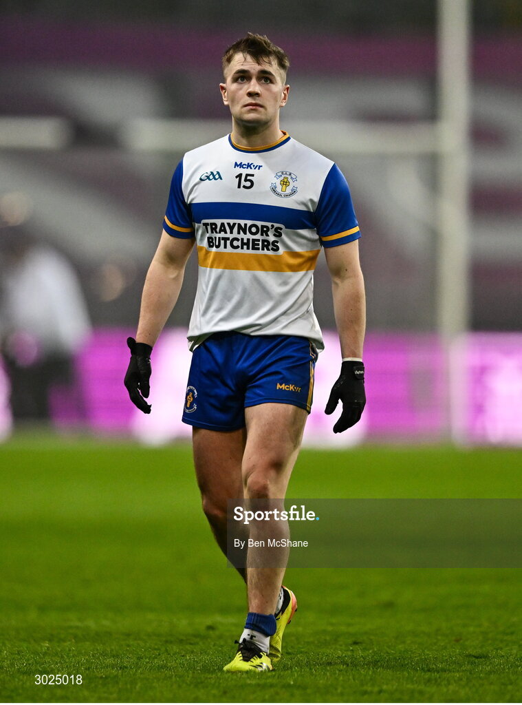 19 January 2025; Ruairi Canavan of Errigal Ciarán after the AIB GAA Football All-Ireland Senior Club Championship final match between Cuala and Errigal Ciarán at Croke Park in Dublin. Photo by Ben McShane/Sportsfile