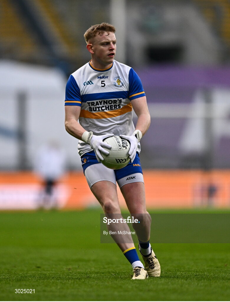 19 January 2025; Peter Og McCartan of Errigal Ciarán during the AIB GAA Football All-Ireland Senior Club Championship final match between Cuala and Errigal Ciarán at Croke Park in Dublin. Photo by Ben McShane/Sportsfile