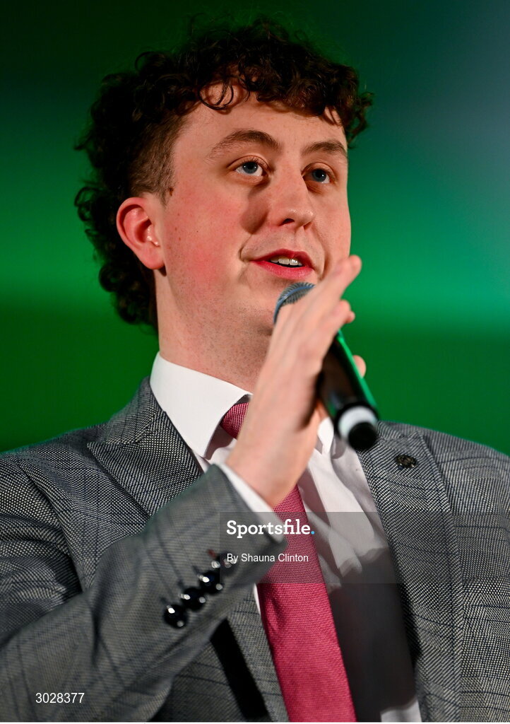 25 January 2025; Fear an Tí Ethan Mac Né during the Scór na nÓg 2024-25 All-Ireland Finals at the Hillgrove Hotel, Monaghan. Photo by Shauna Clinton/Sportsfile