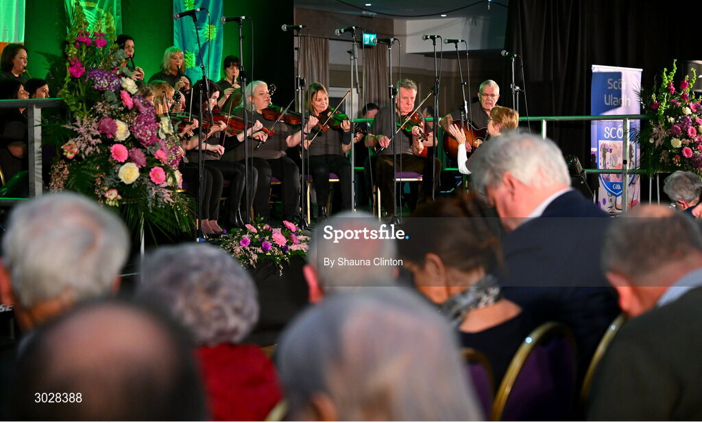 25 January 2025; Entertainment during the Scór na nÓg 2024-25 All-Ireland Finals at the Hillgrove Hotel, Monaghan. Photo by Shauna Clinton/Sportsfile