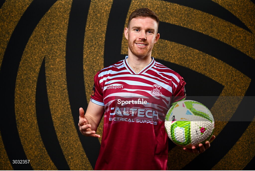 29 January 2025; Jason Abbott during a Cobh Ramblers squad portraits session at The Commodore Hotel in Cobh, Cork. Photo by Seb Daly/Sportsfile