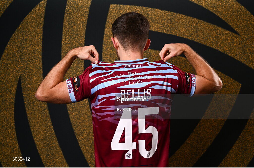 29 January 2025; Sam Bellis during a Cobh Ramblers squad portraits session at The Commodore Hotel in Cobh, Cork. Photo by Seb Daly/Sportsfile